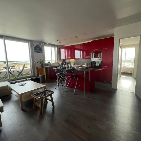 Above Paris Eiffel Tower View Balcony Apartment Exterior photo