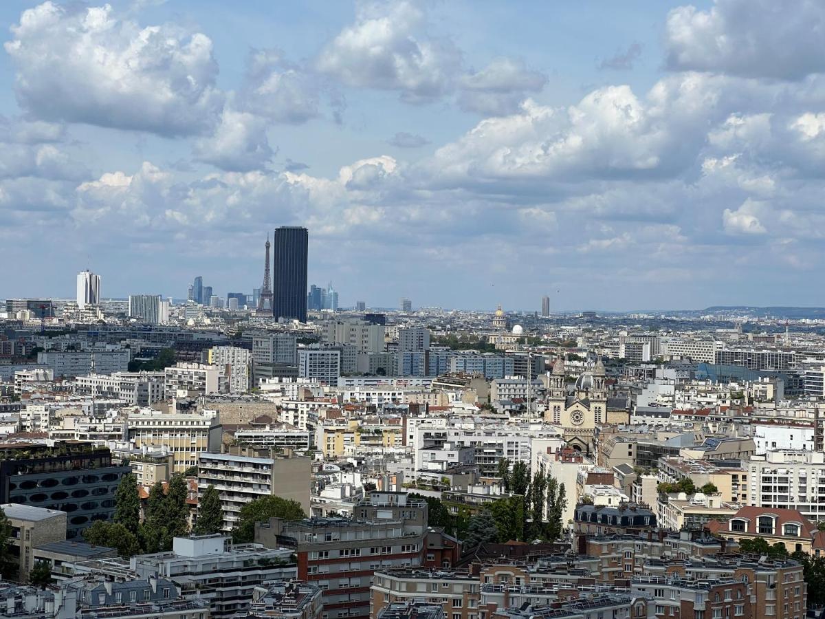 Above Eiffel Tower View Balcony * Paris
